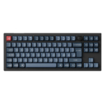 Keychron V3 Max keyboard Universal RF Wireless + Bluetooth QWERTZ German Black, Dark Blue