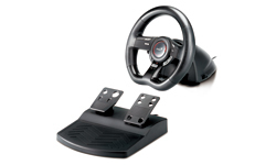 Genius Speed Wheel 5 Steering wheel + Pedals PC USB 2.0 Black