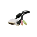 StarTech.com Cable de 1.8m para Switch Conmutador KVM 4en1 DVI-D Dual Link Doble Enlace USB con Audio Micrófono