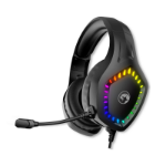 MARVO Scorpion H8360 Gaming Headphones, USB and 3.5mm, RGB Gaming Headset - PC, Xbox, Switch, PS5 and PS4 Compatible, Professional 40mm Audio Drivers, Omnidirectional Mic