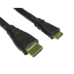 Cables Direct CDLHD-202 HDMI cable 2 m HDMI Type A (Standard) HDMI Type C (Mini) Black