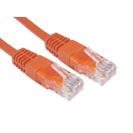 Cables Direct UTP CAT5e 0.5m networking cable Orange U/UTP (UTP)
