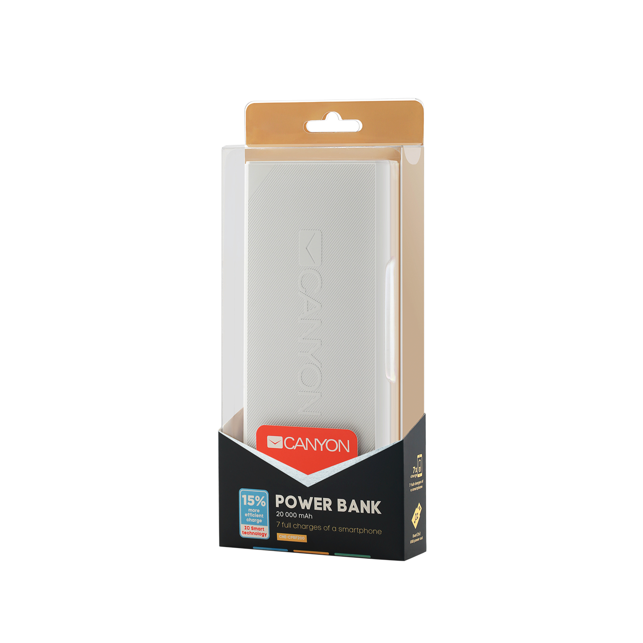 Image of Canyon 20000 mAh, 2x5V max 2.4A (USB), Smart IC technology...