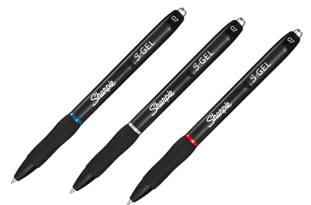 Image of Sharpie S-Gel Retractable gel pen Black, Blue, Red 3 pc(s)