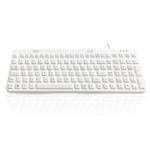 Accuratus AccuMed LUX - USB 105 Key Compact Sealed Washable IP68 Medical / Clinical Keyboard with Adjustable RED LED backlighting. .