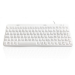 Accuratus AccuMed LUX - USB 105 Key Compact Sealed Washable IP68 Medical / Clinical Keyboard with Adjustable RED LED backlighting. .