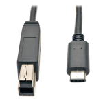 Tripp Lite U422-003-G2 USB cable 35.4" (0.9 m) USB 3.2 Gen 2 (3.1 Gen 2) USB C USB B Black