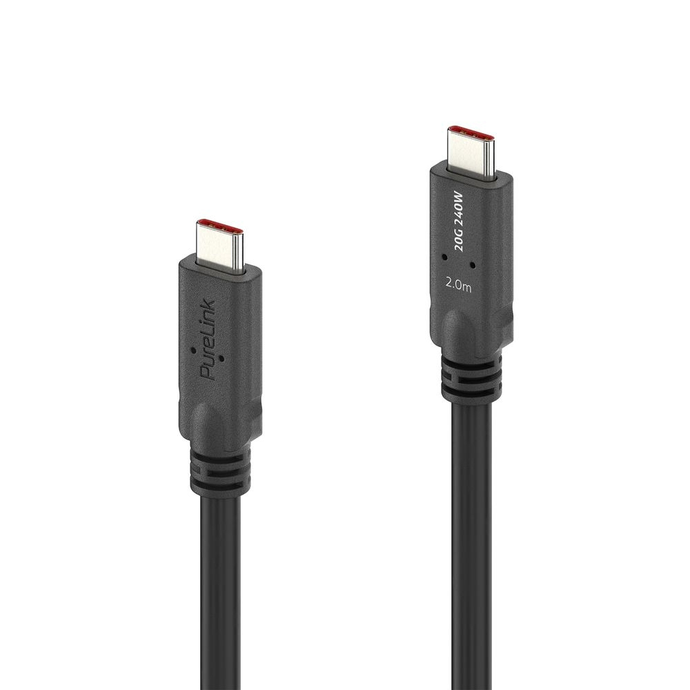PureLink PI6500-020 USB cable USB4 Gen 2x2 2 m USB C Black