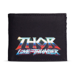 Marvel Thor: Love and Thunder Logo Bi-fold Wallet, Male, Black (MW554084THR)