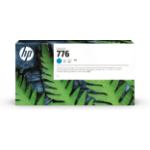 HP 1XB09A/776 Ink cartridge cyan 1000ml for HP DesignJet Z 9 Plus Pro