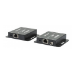 Manhattan 4K HDMI over Ethernet Extender Kit, Extends 4K@30Hz signal up to 40m or a 1080p@60Hz signal up to 70m with a single Cat6 Ethernet Cable, Transmitter and Receiver, Power over Cable (PoC), Black, Three Year Warranty