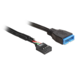 DeLOCK 83281 cable interface/gender adapter USB 3.0 USB 2.0 Black