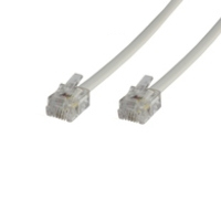Image of Microconnect RJ12/RJ12 2m White