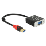 DeLOCK 62738 video cable adapter 0.2 m VGA (D-Sub) Black