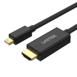 UNITEK V1152A video cable adapter 2 m Mini DisplayPort HDMI Black