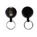 Digital ID Black ID Badge Reels with Key Ring (Pack of 50)