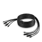 Belkin F1D9020B10T toetsenbord-video-muis (kvm) kabel Zwart 3 m