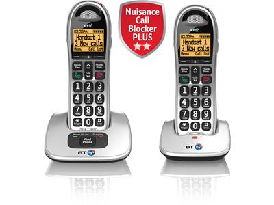 Image of British Telecom BT4000 DECT telephone Caller ID Black, Silver
