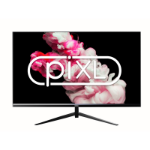 PIXL PX27IVH 27 Inch Frameless Monitor, Widescreen IPS LED Panel, True -to-Life Colours, Full HD 1920x1080, 5ms Response Time, 75Hz Refresh, HDMI, VGA, Black Finish, 3 Year Warranty