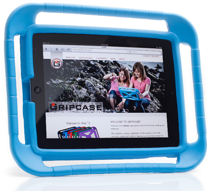 I2BLU - USP GRIPCASE iPad Case Blue Packaged