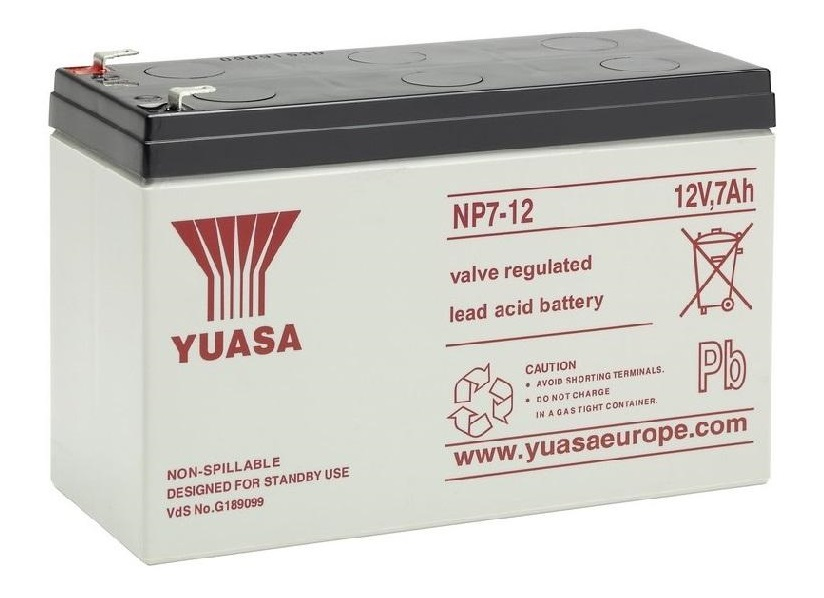 NP7-12 YUASA NP7-12 (12V 7Ah) Yuasa  General Purpose VRLA Battery