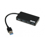 iBox IUH3F56 interface hub USB 3.2 Gen 1 (3.1 Gen 1) Type-A 5000 Mbit/s Black