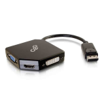C2G DisplayPort to HDMI, VGA, or DVI Adapter Converter - Black