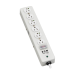 Tripp Lite SPS610HGRA surge protector White 6 AC outlet(s) 120 V 118.1" (3 m)