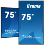 iiyama 75" 4K UHD Professional Digital Signage 24/7 display featuring Android OS, FailOver and Intel® SDM slot