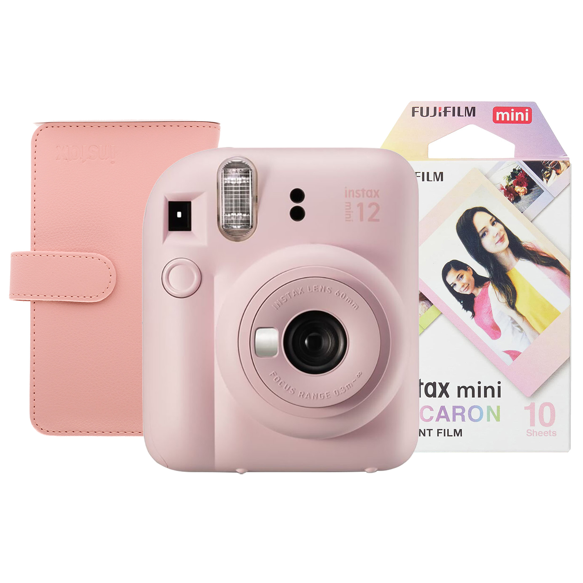 Fujifilm Instax Mini 12 Camera Kit inc 10 Shot Macaron Film & 108