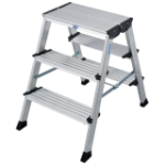 Krause 126030 step stool Aluminium Aluminium, Black