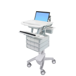 Ergotron StyleView Aluminium, Grey, White Laptop Multimedia cart