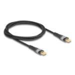 DeLOCK 80763 USB-kabel USB 2.0 1 m USB C Zwart