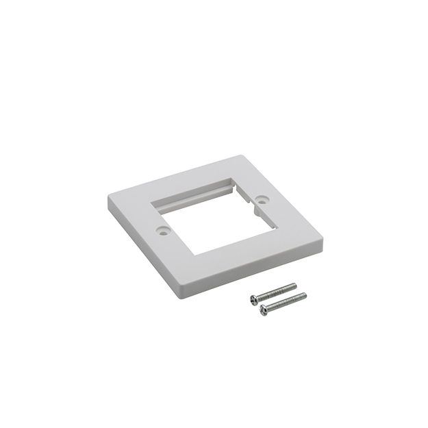 Connektgear White Av Single Faceplate - 2 Module 86 X 86Mm Flat Edge