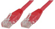 Image of Microconnect 1.5m Cat5e UTP networking cable Red U/UTP (UTP)