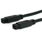 StarTech.com 10 ft 1394b Firewire Cable 9-9 Pin M-M 120.1" (3.05 m) Black