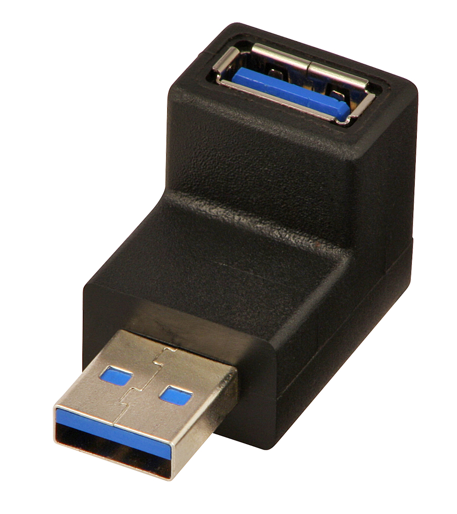 Image of Lindy USB 3.0 Adapter Type A 90° down