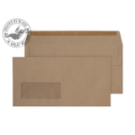 Blake Purely Everyday Manilla Window Self Seal Wallet DL 110x220mm 80gsm (Pack 1000)
