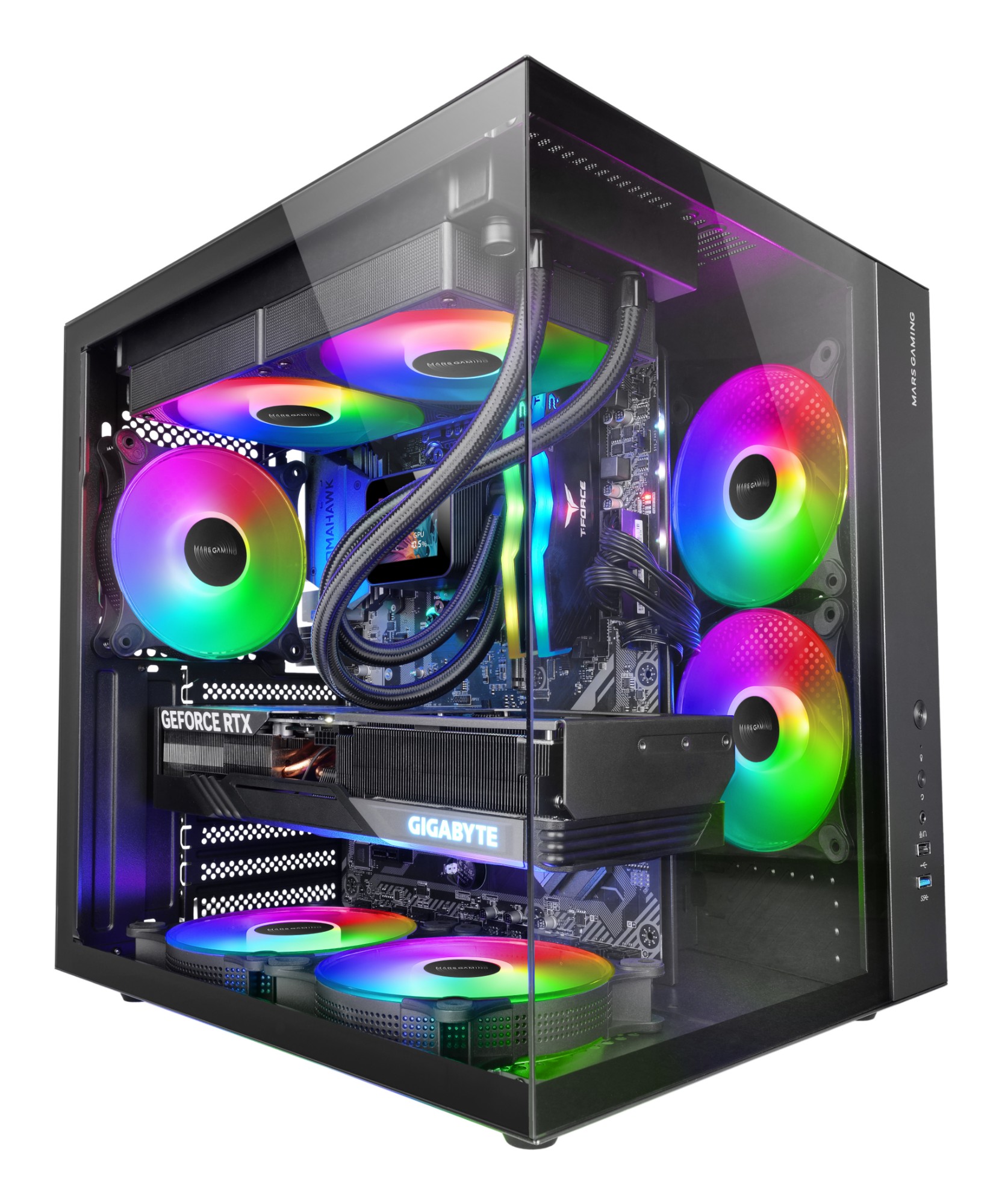 Mars Gaming Black Mcv-One Midi Tower