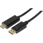 Générique ECF-128164 video kabel adapter 3 m DisplayPort HDMI Zwart