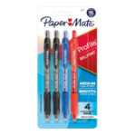 Papermate Paper Mate Profile Retractable Ballpoint Pens, Medium Point (1.0mm)