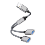 JLC CA12 USB A 1 IN 2 Out Splitter Cable