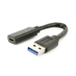 Gembird A-USB3-AMCF-01 USB cable 0.1 m USB 3.2 Gen 1 (3.1 Gen 1) USB A USB C Black