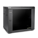 Rocstor Y10E002-B1 rack cabinet 9U Wall mounted rack Black