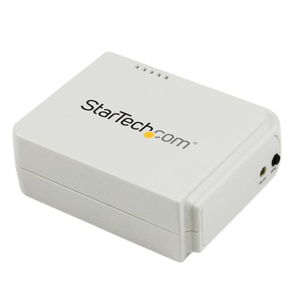 StarTech.com 1 Port USB Wireless N Network Print Server with 10/100 Mbps Ethernet Port - 802.11 b/g/n