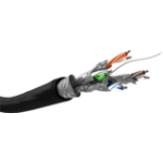 Goobay CAT 6 outdoor network cable, S/FTP (PiMF), black, 100m