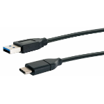 Schwaiger LK 050 C USB cable USB 3.2 Gen 2 (3.1 Gen 2) 0.5 m USB A USB C Black