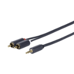 Vivolink PROMJRCA2 audio cable 2 m 3.5mm 2 x RCA Black