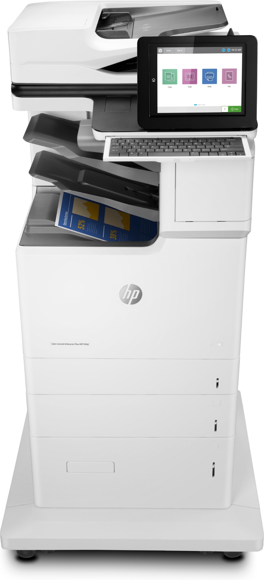 HP Color LaserJet Enterprise Flow MFP M682z, Print, copy, scan, fax