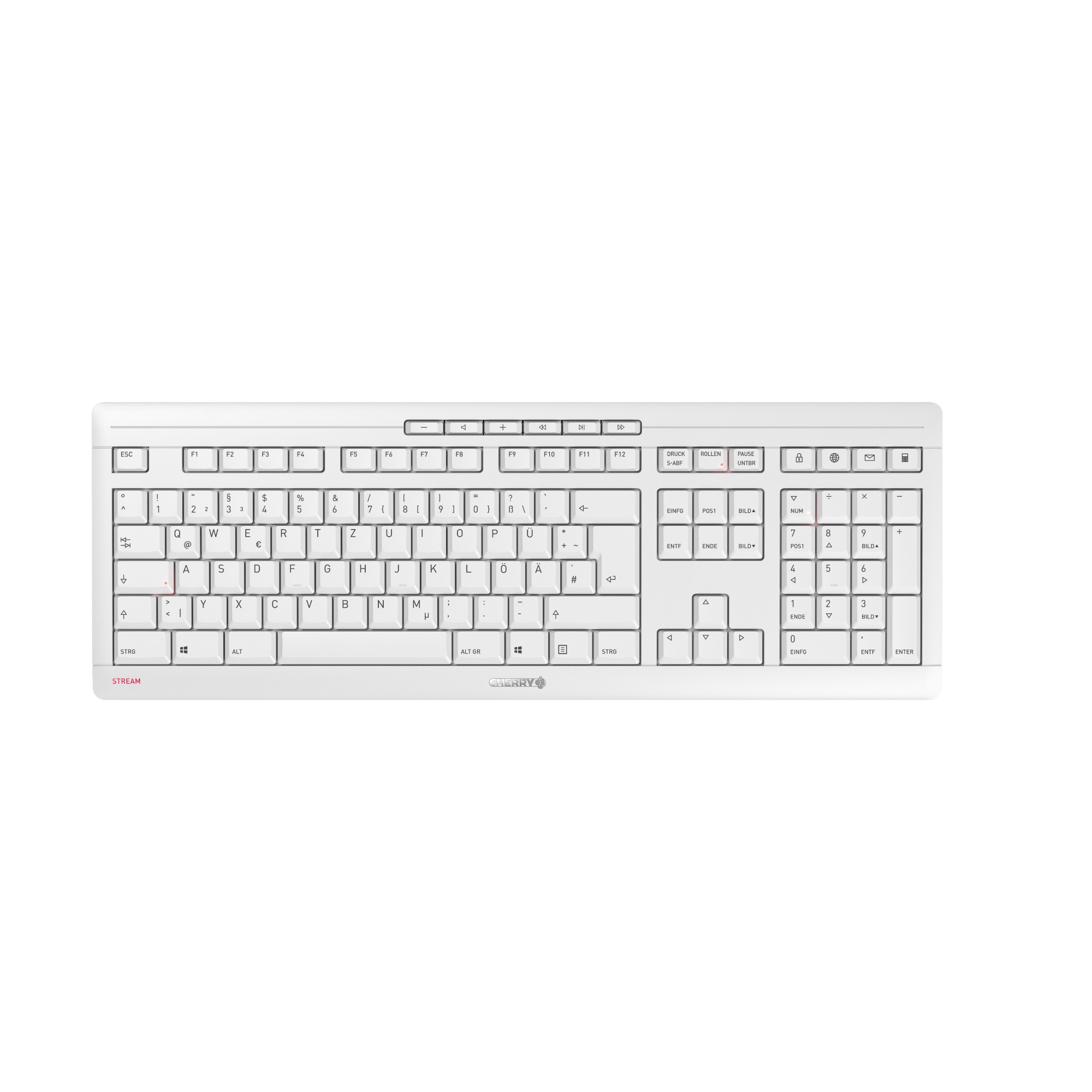 CHERRY Stream Desktop Recharge keyboard RF Wireless QWERTY English Grey